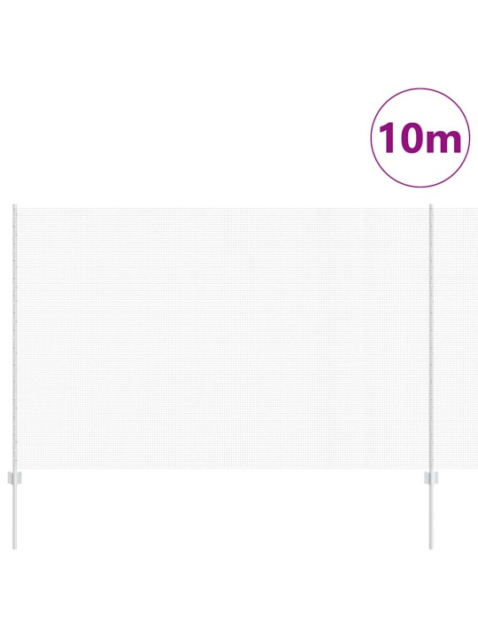 Aed koos postidega hõbedane 1.6 x 10 m teras