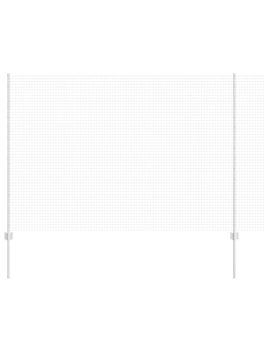 Aed koos postidega hõbedane 1.6 x 10 m teras