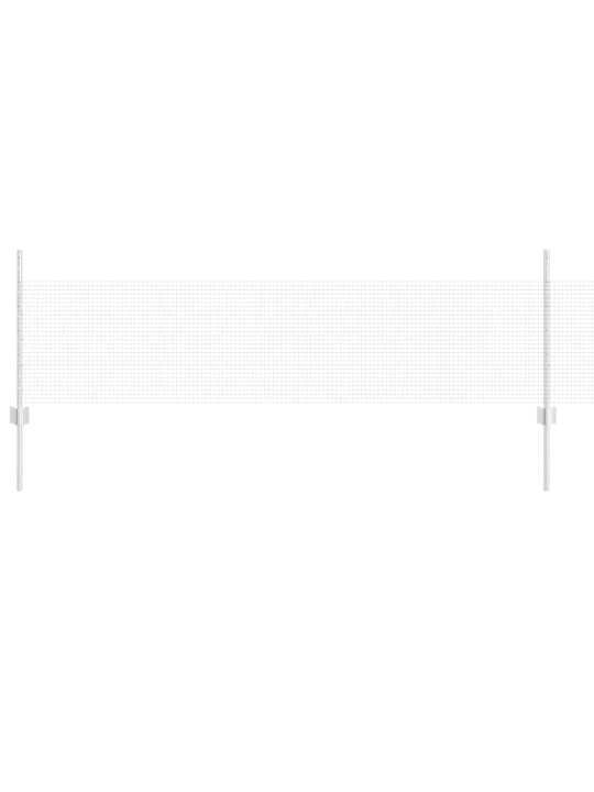 Aed koos postidega hõbedane 0.5 x 25 m teras