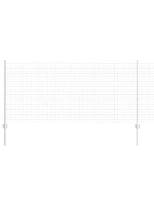 Aed koos postidega hõbedane 1 x 25 m teras