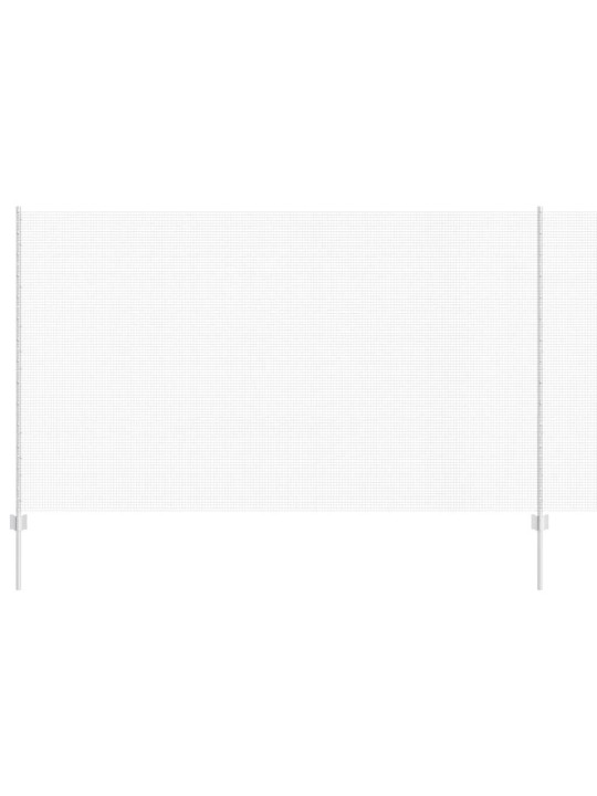 Aed koos postidega hõbedane 1.4 x 25 m teras
