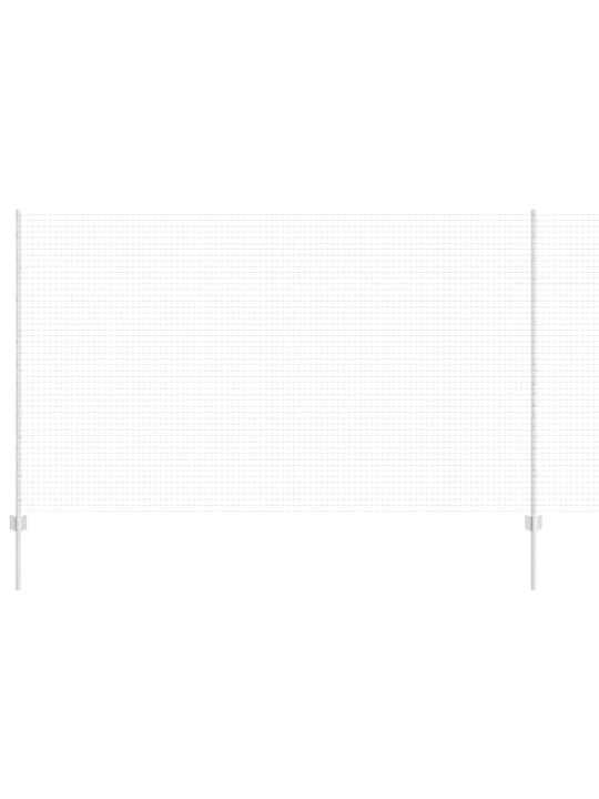 Aed koos postidega hõbedane 1.4 x 25 m teras