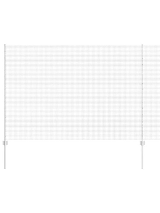Aed koos postidega hõbedane 1.6 x 25 m teras