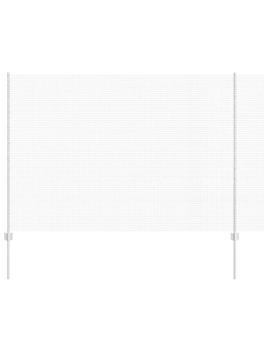 Aed koos postidega hõbedane 1.6 x 25 m teras