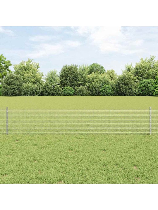 Aed koos postidega hõbedane 0.4 x 50 m teras