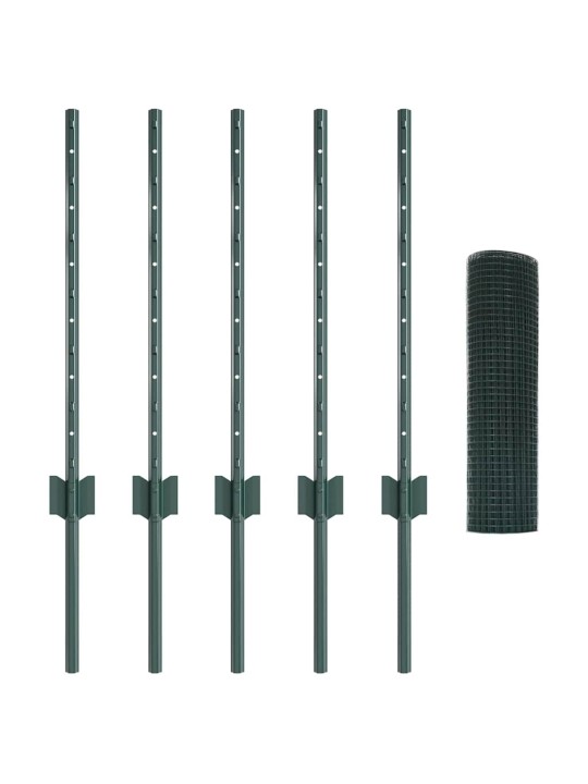 Aed koos postidega roheline 0.5 x 10 m teras