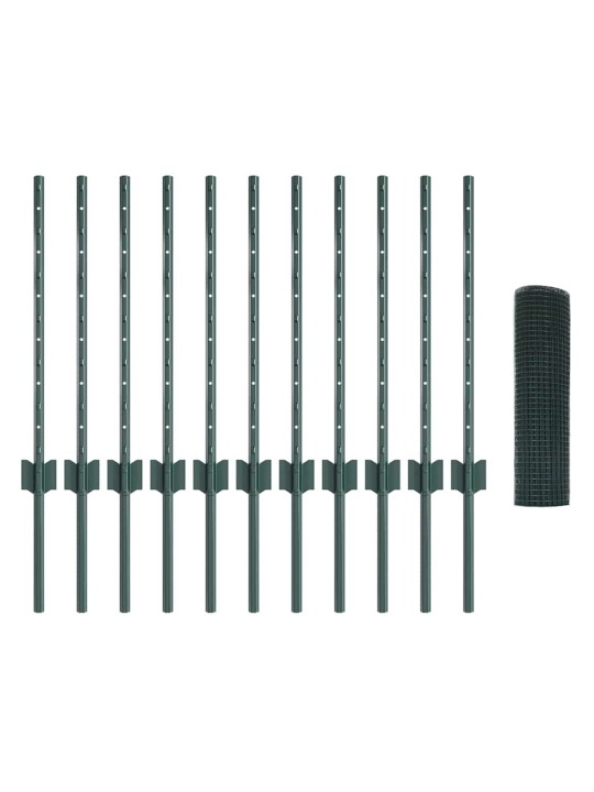 Aed koos postidega roheline 0.5 x 25 m teras