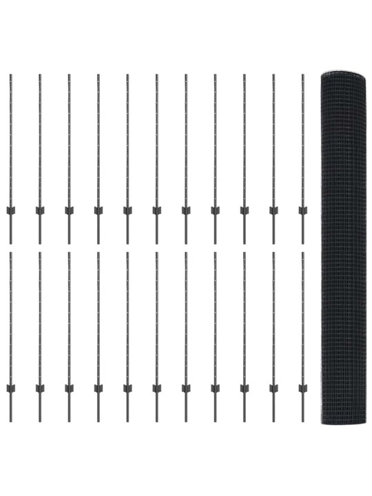Aed koos postidega hall 1.2 x 50 m teras