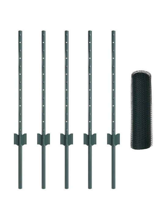 Aed koos postidega roheline 0.6 x 10 m teras