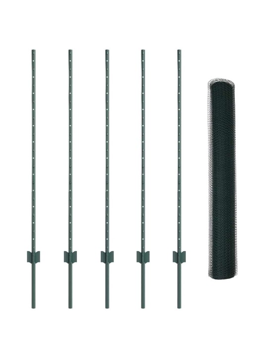 Aed koos postidega roheline 1.2 x 10 m teras