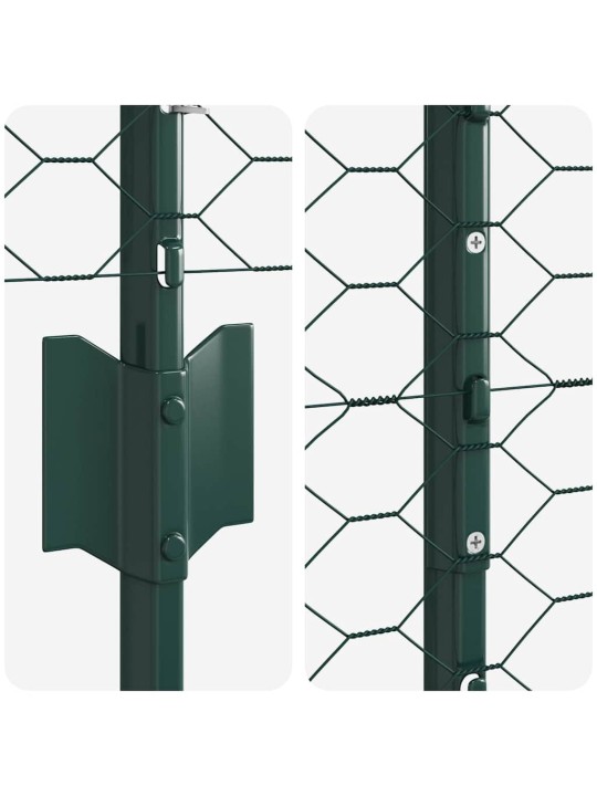 Aed koos postidega roheline 1.2 x 10 m teras