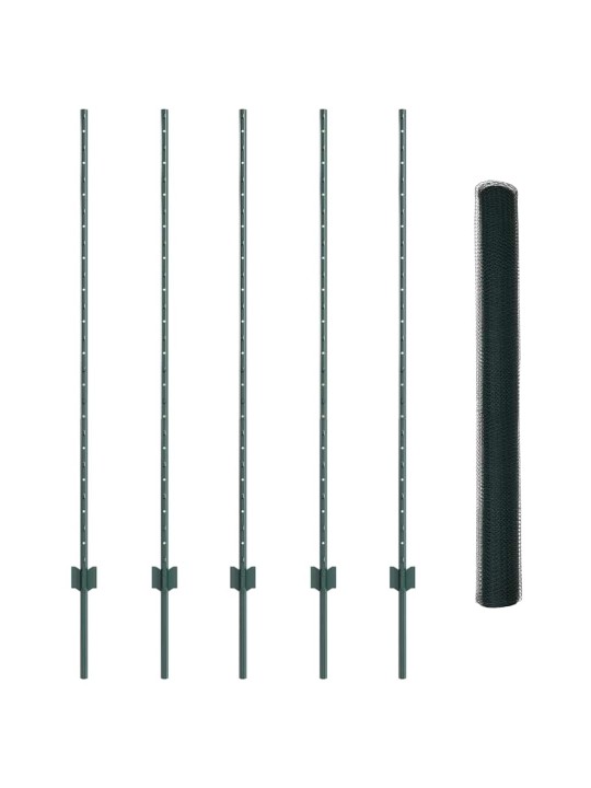 Aed koos postidega roheline 1.4 x 10 m teras