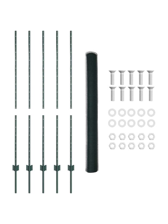 Aed koos postidega roheline 1.4 x 10 m teras