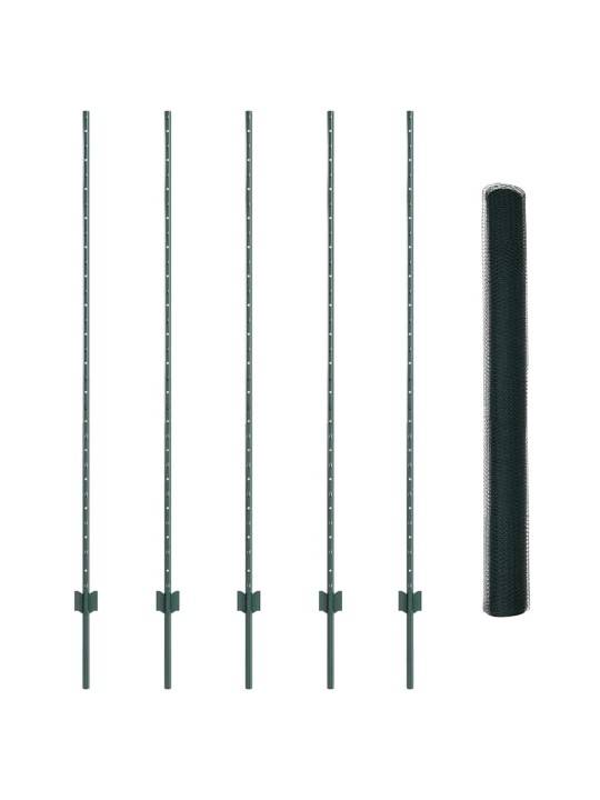 Aed koos postidega roheline 1.6 x 10 m teras