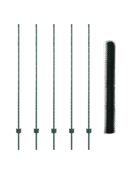 Aed koos postidega roheline 1.6 x 10 m teras