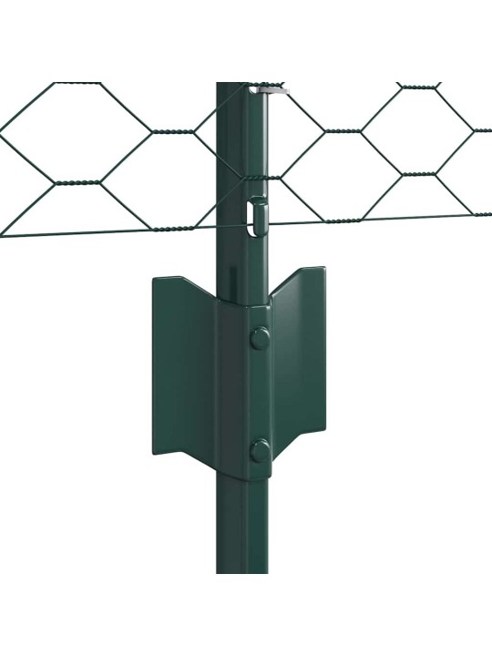 Aed koos postidega roheline 0.4 x 25 m teras