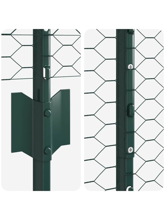 Aed koos postidega roheline 1 x 25 m teras