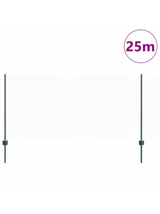 Aed koos postidega roheline 1 x 25 m teras