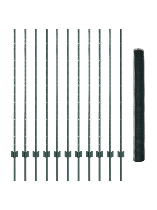 Aed koos postidega roheline 1.4 x 25 m teras