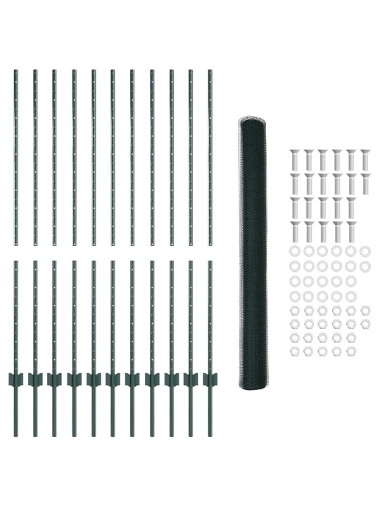 Aed koos postidega roheline 1.4 x 25 m teras
