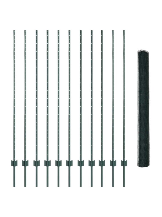 Aed koos postidega roheline 1.6 x 25 m teras