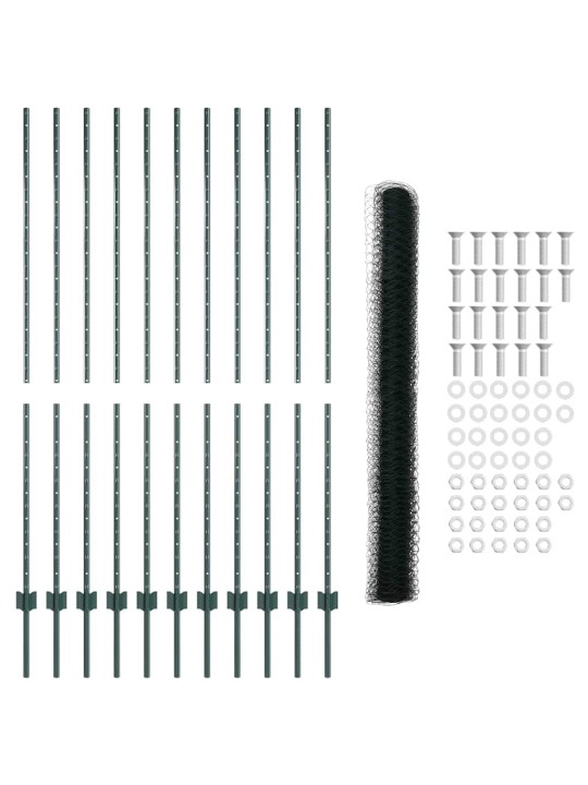 Aed koos postidega roheline 1.6 x 25 m teras