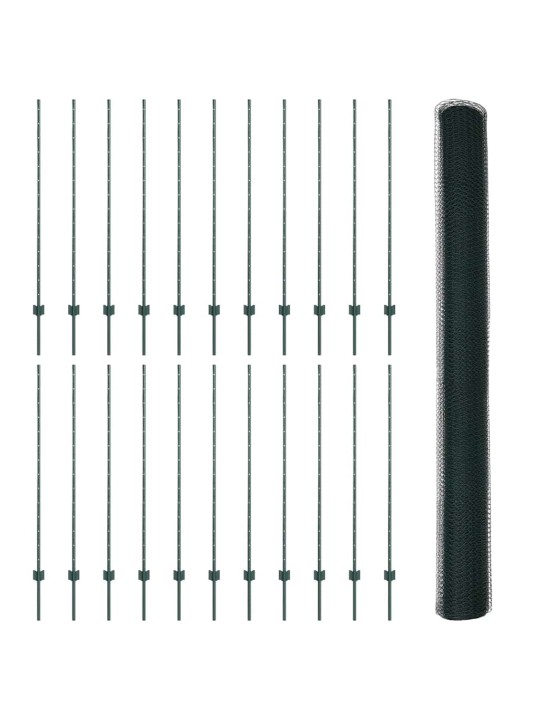 Aed koos postidega roheline 1.4 x 50 m teras