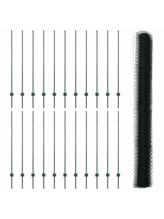 Aed koos postidega roheline 1.4 x 50 m teras