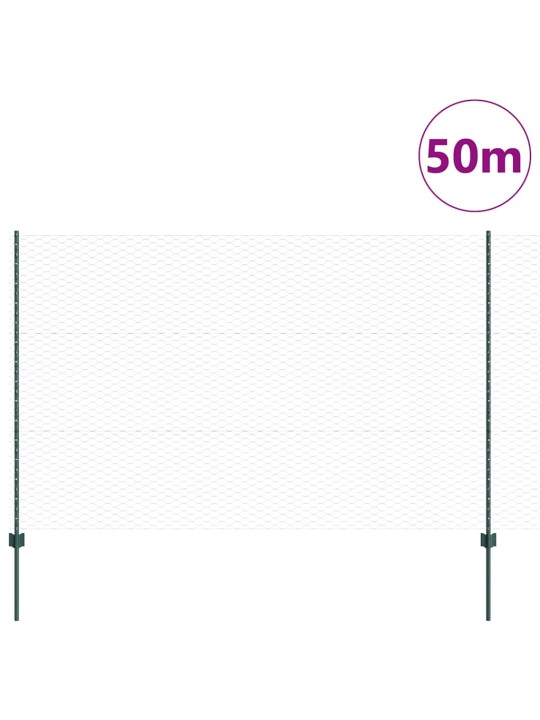 Aed koos postidega roheline 1.5 x 50 m teras