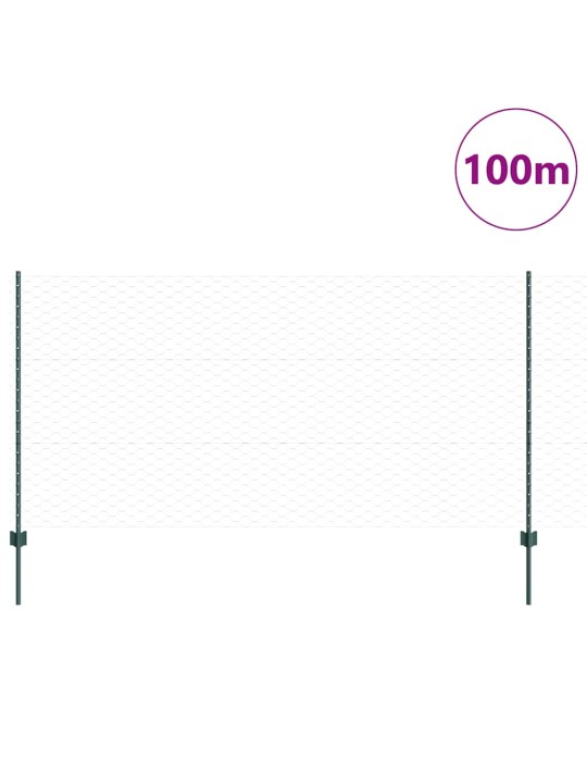 Aed koos postidega roheline 1.2 x 100 m teras