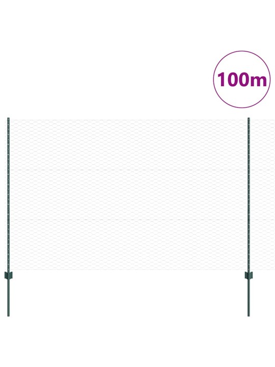 Aed koos postidega roheline 1.5 x 100 m teras