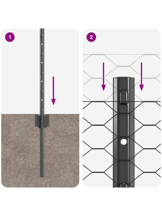 Aed koos postidega hall 0.5 x 25 m teras
