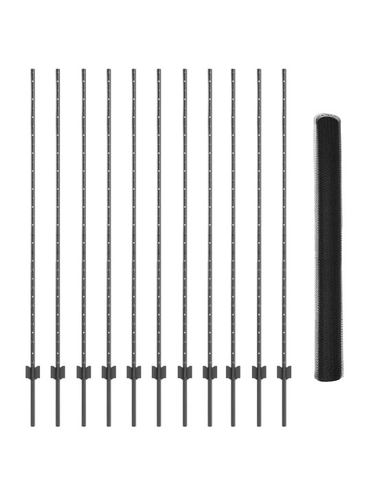 Aed koos postidega hall 1.6 x 25 m teras