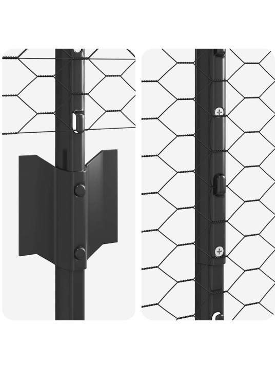 Aed koos postidega hall 1.2 x 50 m teras