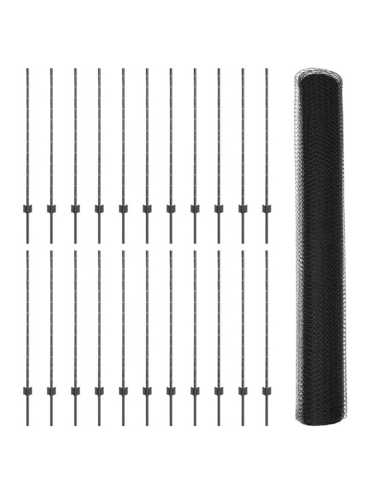 Aed koos postidega hall 1.2 x 50 m teras