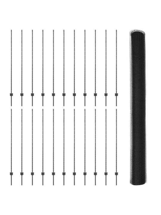 Aed koos postidega hall 1.5 x 50 m teras