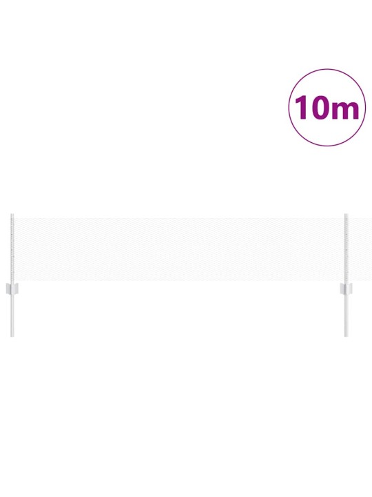 Aed koos postidega hõbedane 0.4 x 10 m teras