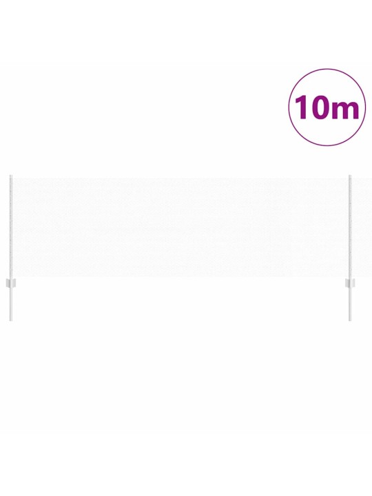 Aed koos postidega hõbedane 0.8 x 10 m teras