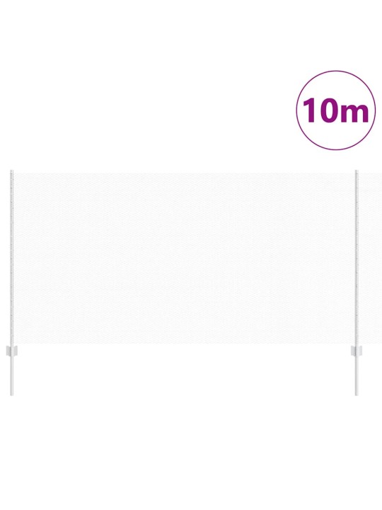 Aed koos postidega hõbedane 1.2 x 10 m teras