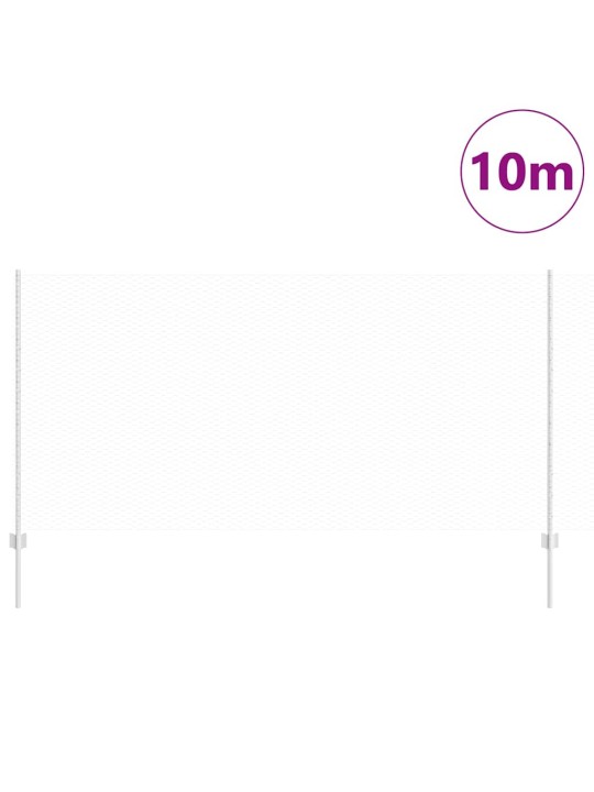 Aed koos postidega hõbedane 1.2 x 10 m teras