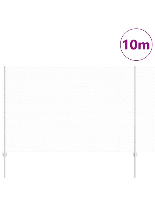 Aed koos postidega hõbedane 1.6 x 10 m teras