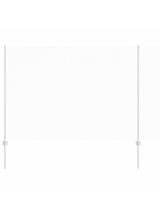 Aed koos postidega hõbedane 1.5 x 50 m teras