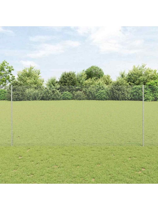 Aed koos postidega hõbedane 1.4 x 100 m teras