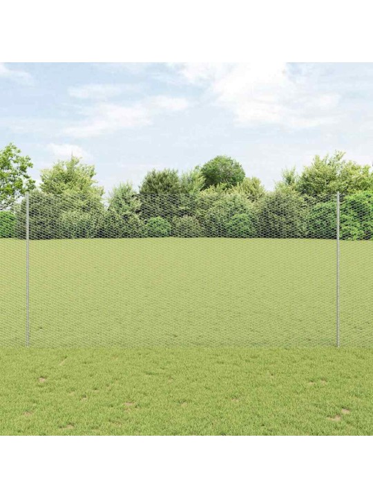 Aed koos postidega hõbedane 1.5 x 100 m teras