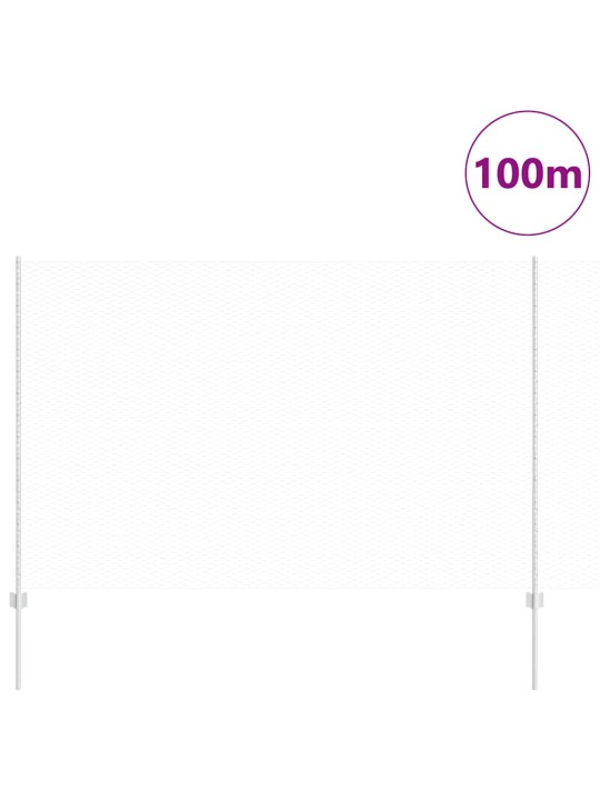 Aed koos postidega hõbedane 1.5 x 100 m teras