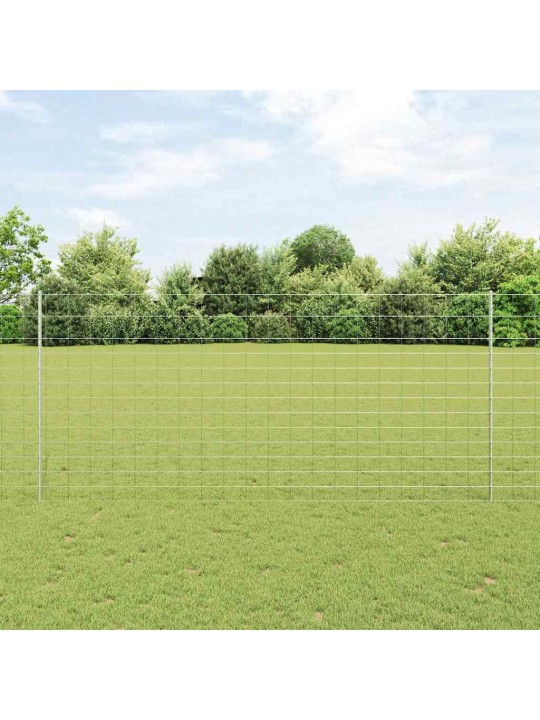 Aed koos postidega hõbedane 1.4 x 25 m teras
