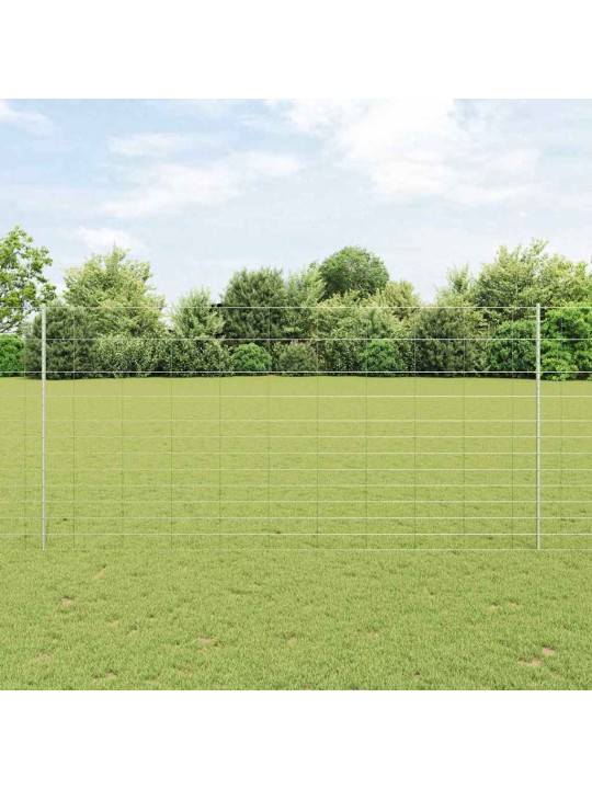 Aed koos postidega hõbedane 1.5 x 25 m teras