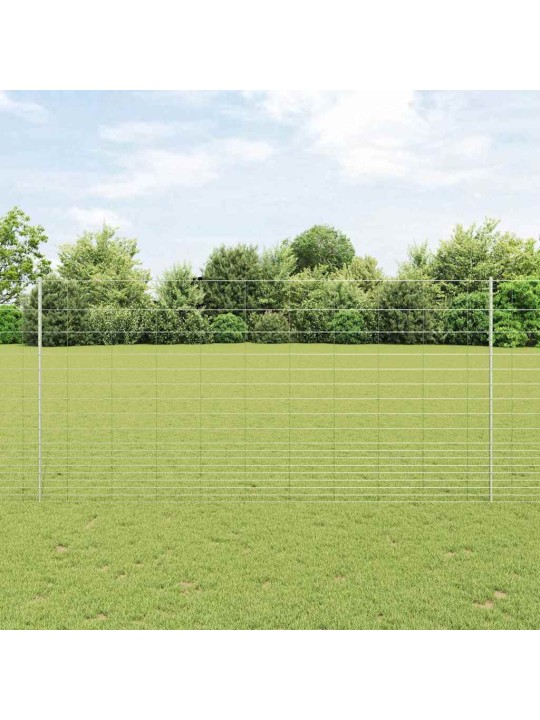 Aed koos postidega hõbedane 1.5 x 25 m teras