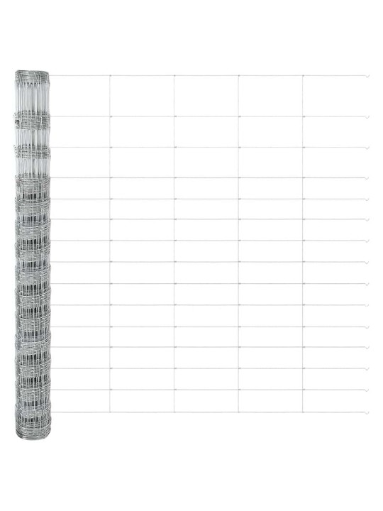 Aed koos postidega hõbedane 1.6 x 25 m teras