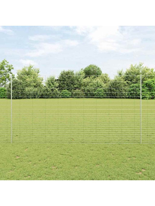 Aed koos postidega hõbedane 1.6 x 25 m teras